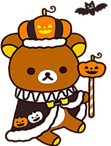 a cute halloween bear